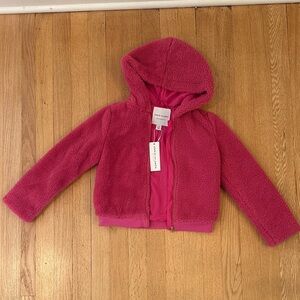Janie and Jack Vibrant Pink Fleece Jacket